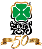 50 years Carnival Toys logo